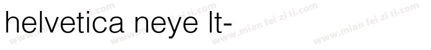 helvetica neye lt字体转换